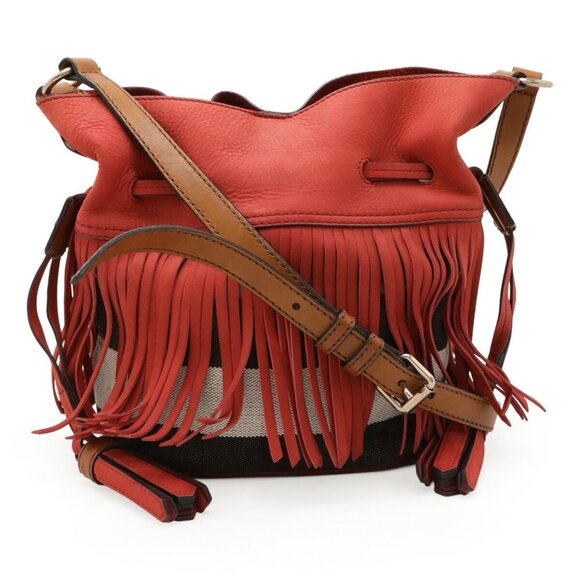 BURBERRY Brown Leather Shoulder Bag - Picture 1 of 10